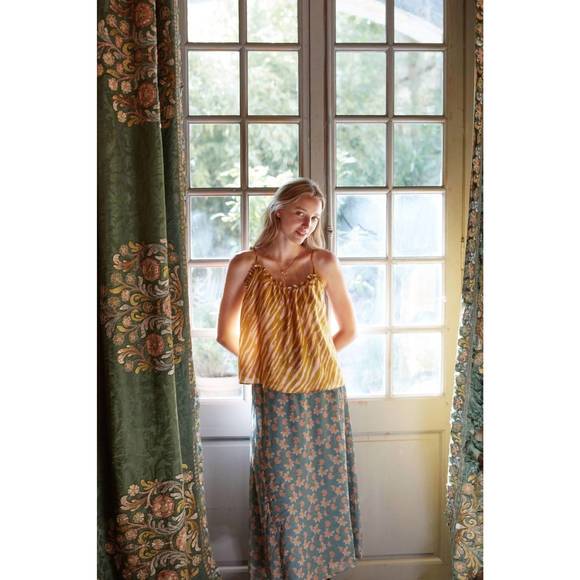 NEW LOUISE MISHA legra top in cinnamon brush stripe - Picture 3 of 3